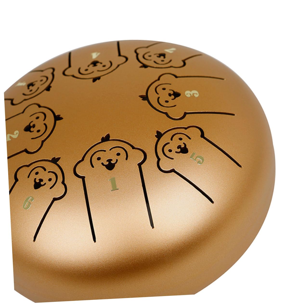 ULDIGI Steel Tongue Drum Mallet 5.5 Inch Educational Percussion Drum Decorative for Meditation Music