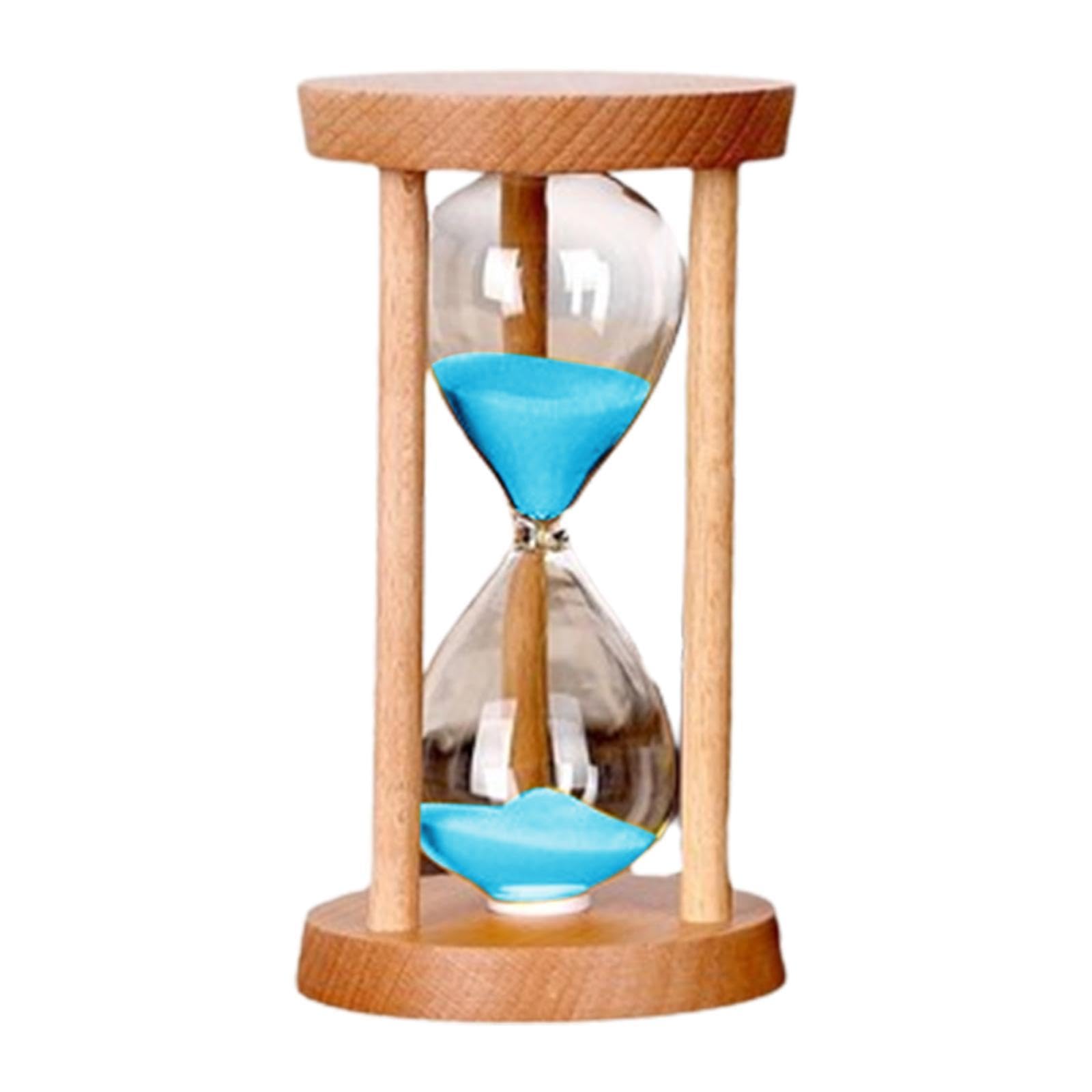 Reloj de arena azul de uso doméstico y de oficina para gestionar el tiempo de forma visual y clara