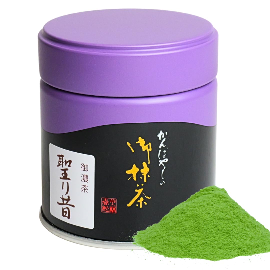 Amazon | 上林春松本店 抹茶 聖り昔（Hijirimukashi） 20g缶 【濃茶用