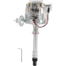 HEI Distributor Clear Cap Compatible with Chevy GM SBC V8 283 305 307 327 350 400 Small Blocks BBC 396 427 454 Big Block 65K Coil 7500 RPM