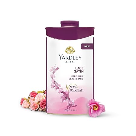 Yardley London Lace Satin Perfumed Talc 100g