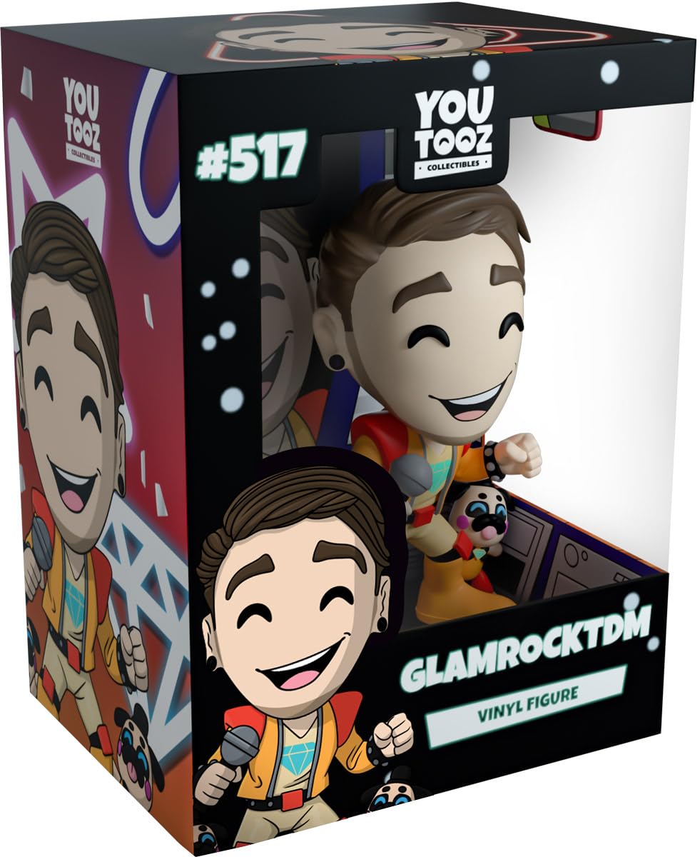 Original GlamrockTDM 4.4" Vinyl Figure, DanTDM Collectible, Glam Dan from Youtooz Original Collection