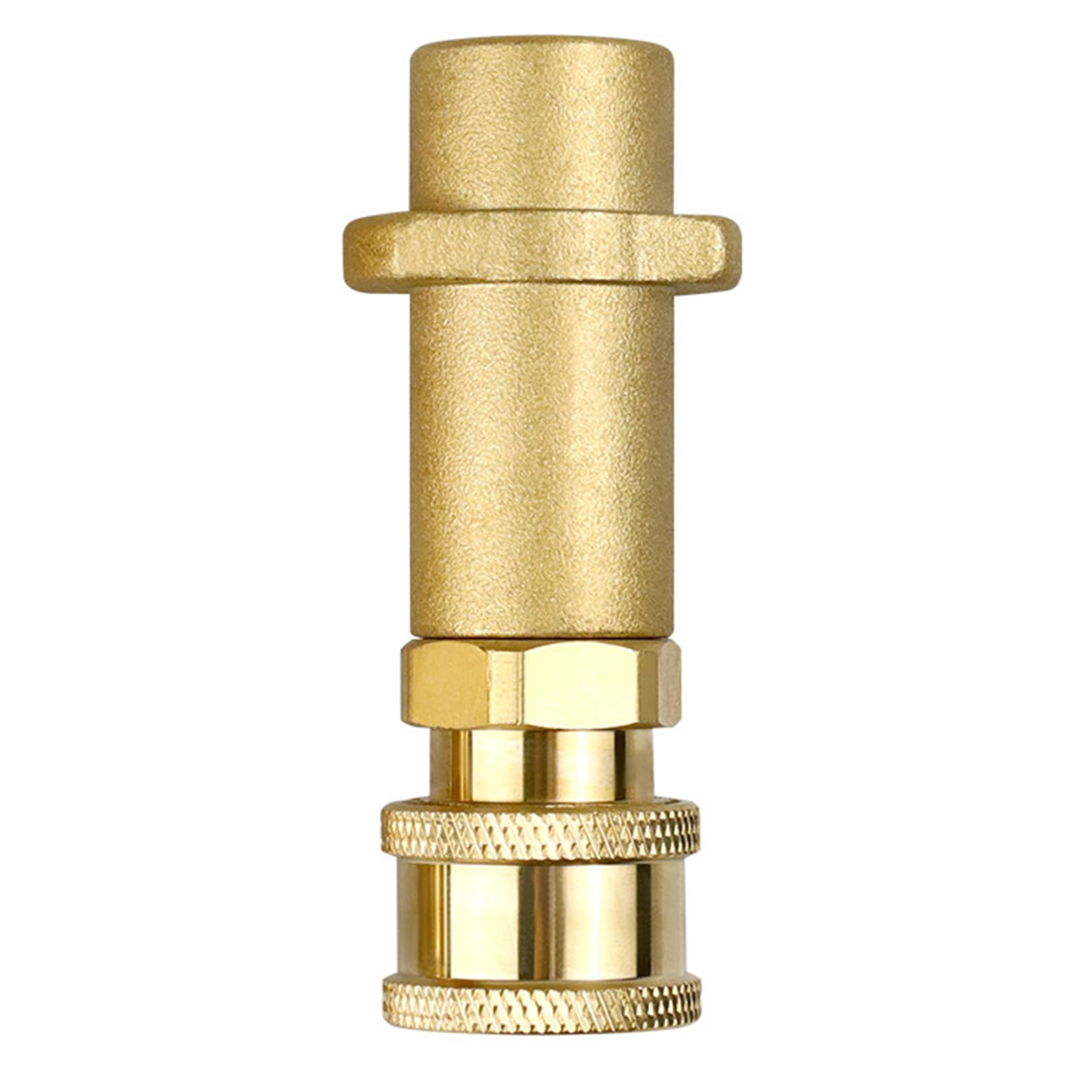 Tsophreniq All Bronze Durability Brass Quickly Connecting Fitting Pressure Washer Adapter For High, 1 / 4Inch Interfaces Adapter High Connector