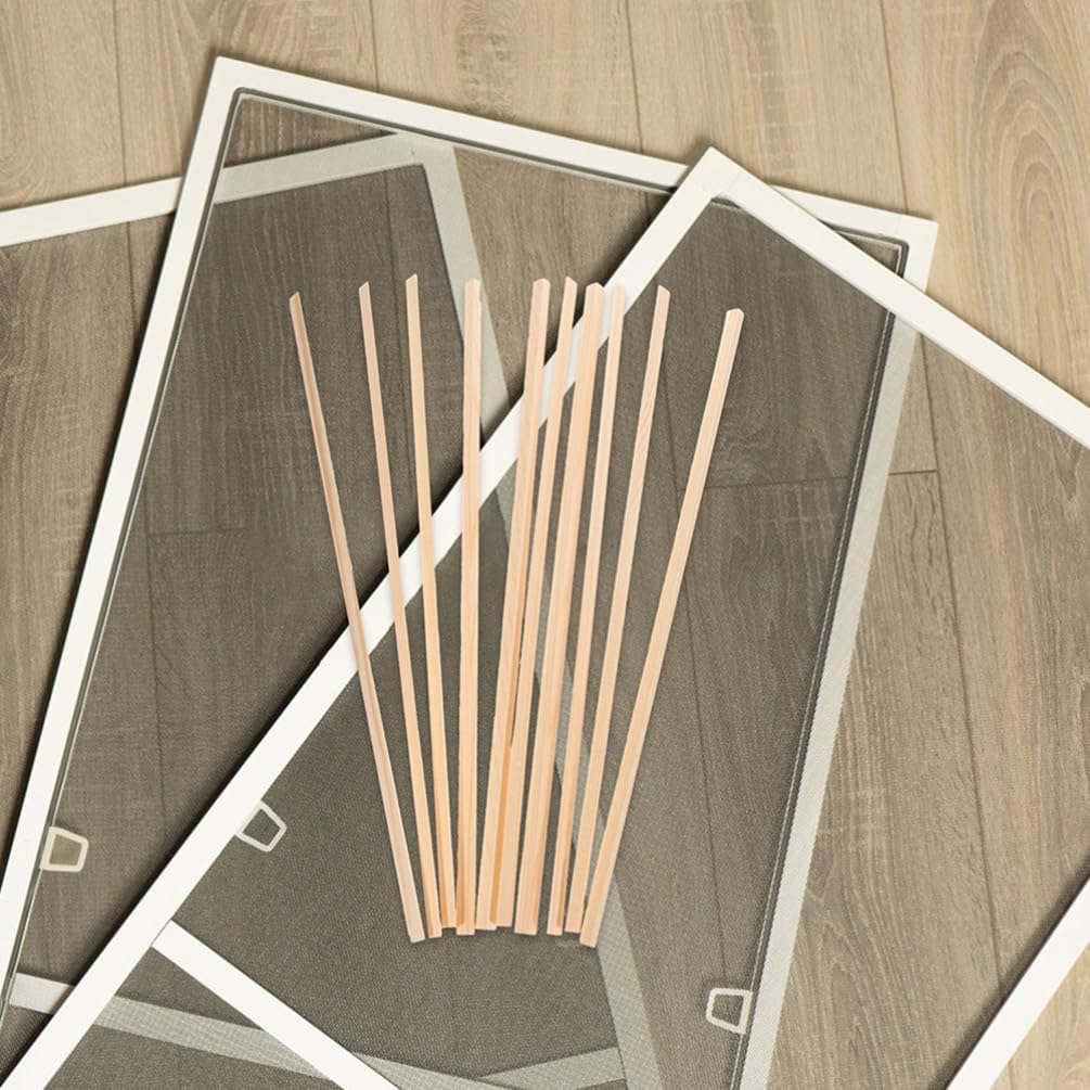 VOSAREA DIY Wood Strip for Window Screen 6mmtrim 30cm Length Edge Pressing Molding