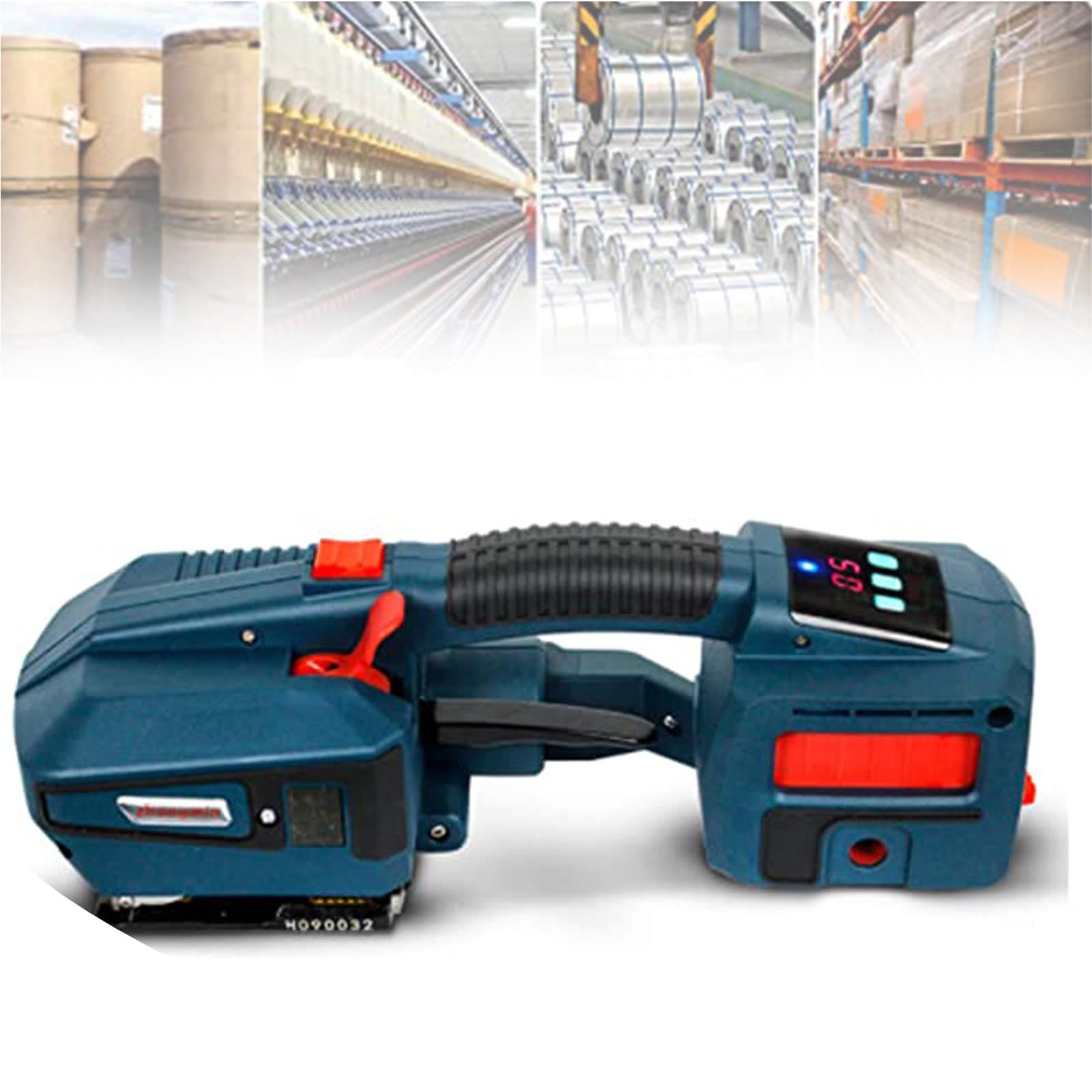 ADovzElectric Strapping Kit,Portable Electric Strapping Machine,Electric Strapping Machine,Rechargeable Battery Powered Packing Strapping Machine,for 13-16mm PP/PET Straps