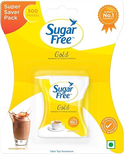 Miniatura 1 de 500 tabletas Sugar Free Gold es igual a cero calorías, edulcorante bajo en calorías, sustituto de azúcar, 500 pellets (paquete de 2)