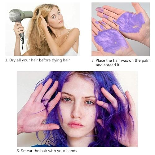 Miniatura 8 de NYKKOLA 2020 Tinte de cera para el cabello crema de peinado natural pomada de color natural lavable para modelado temporal DIY tintes de color de