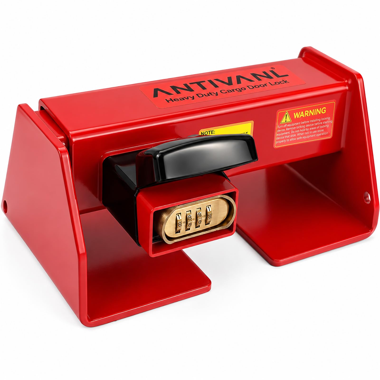 Antivanl Shipping Container Locks Heavy Duty with Combination Lock, Maximum Security Semi Trailer Door Lock, Shipping Container Combination Locks for Semi Trailer Door Security (9 3/8" to 16")