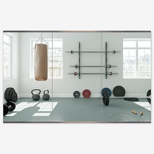 Honyee Home Gym Mirror, 48" x 24" x 3PCS, Wall