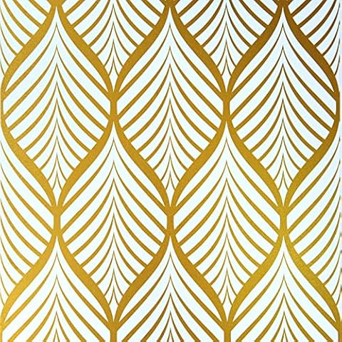 Papel Pintado Autoadhesivo Geométrico JOLIHOME Amarillo 44,5x500 cm Cover