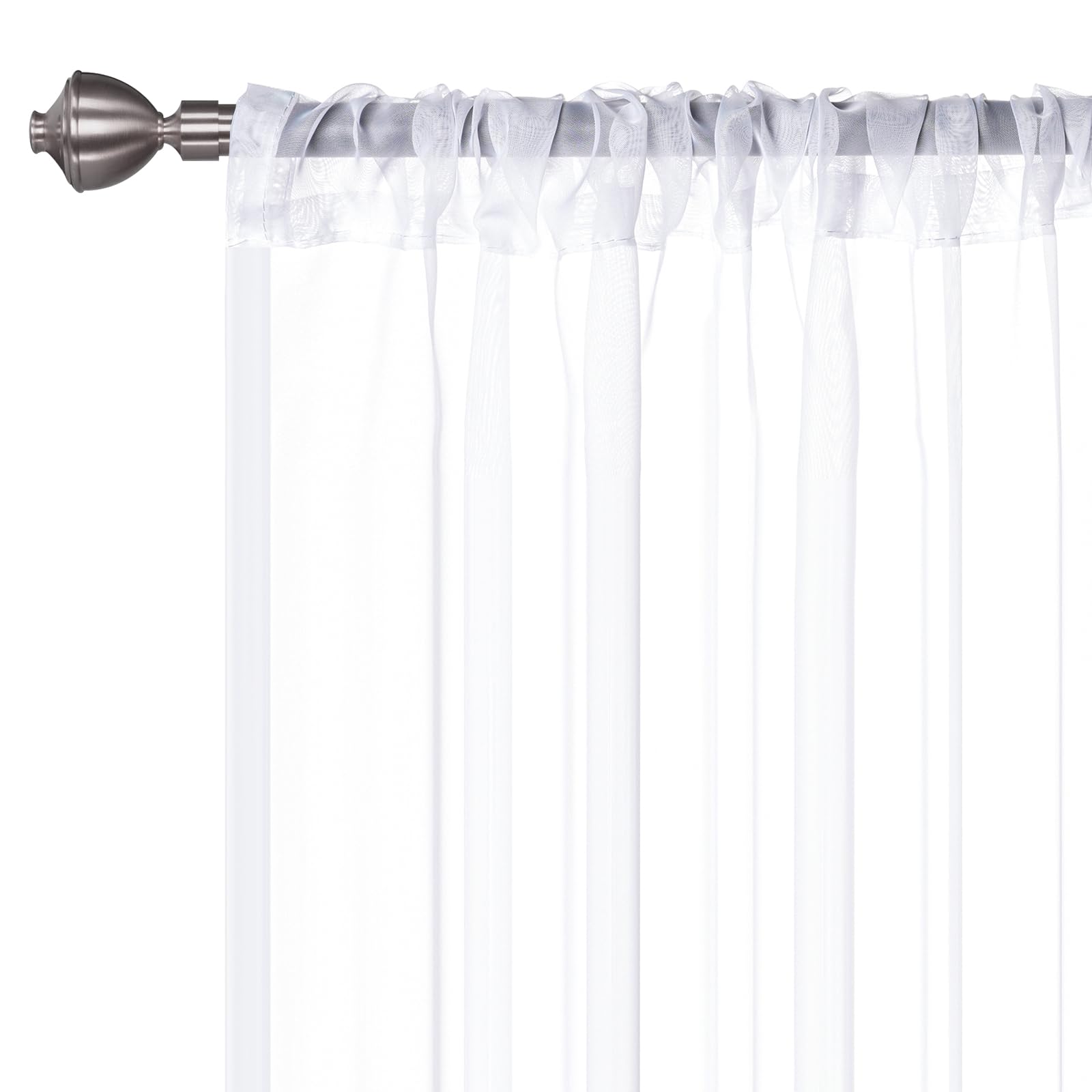 Alaoo Set of 2 Voile Curtains - Image 2
