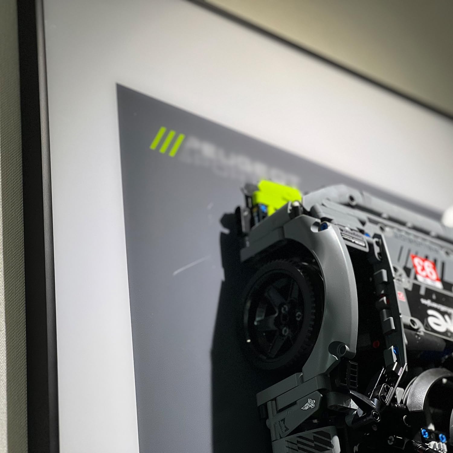 Peugeot 9X8 24H Hypercar Display Wallboard for Lego Technic 42156 Display Wallboard Only