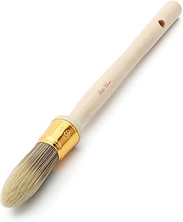 Bates Trim Brush, 0.75-Inch, Wood Handle Paint Brush, Small Brushes for Painting, Paint Brushes for Walls