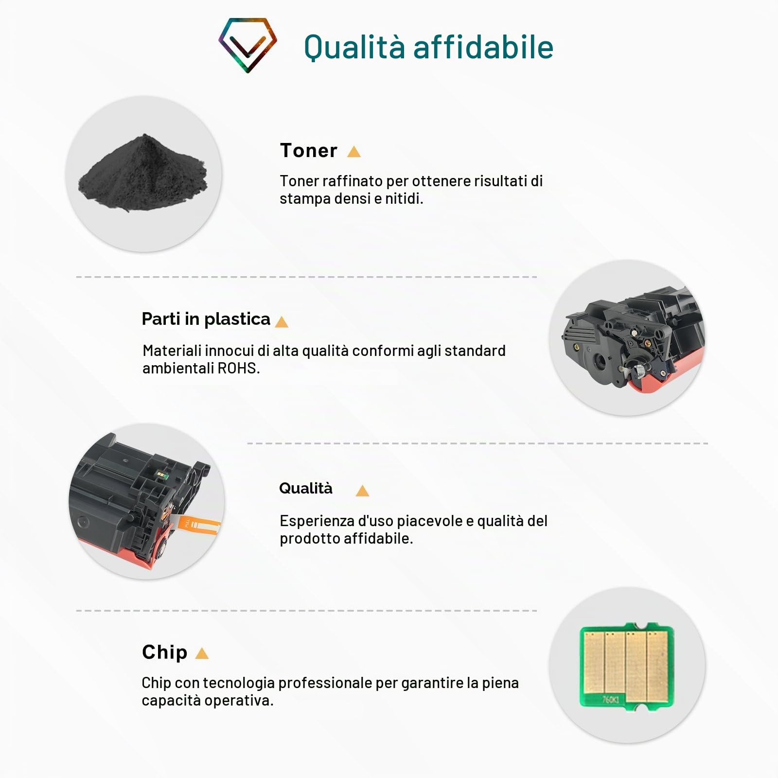 149A W1490A Cartuccia di Toner (Con Chip) Nero, 2-Pack
