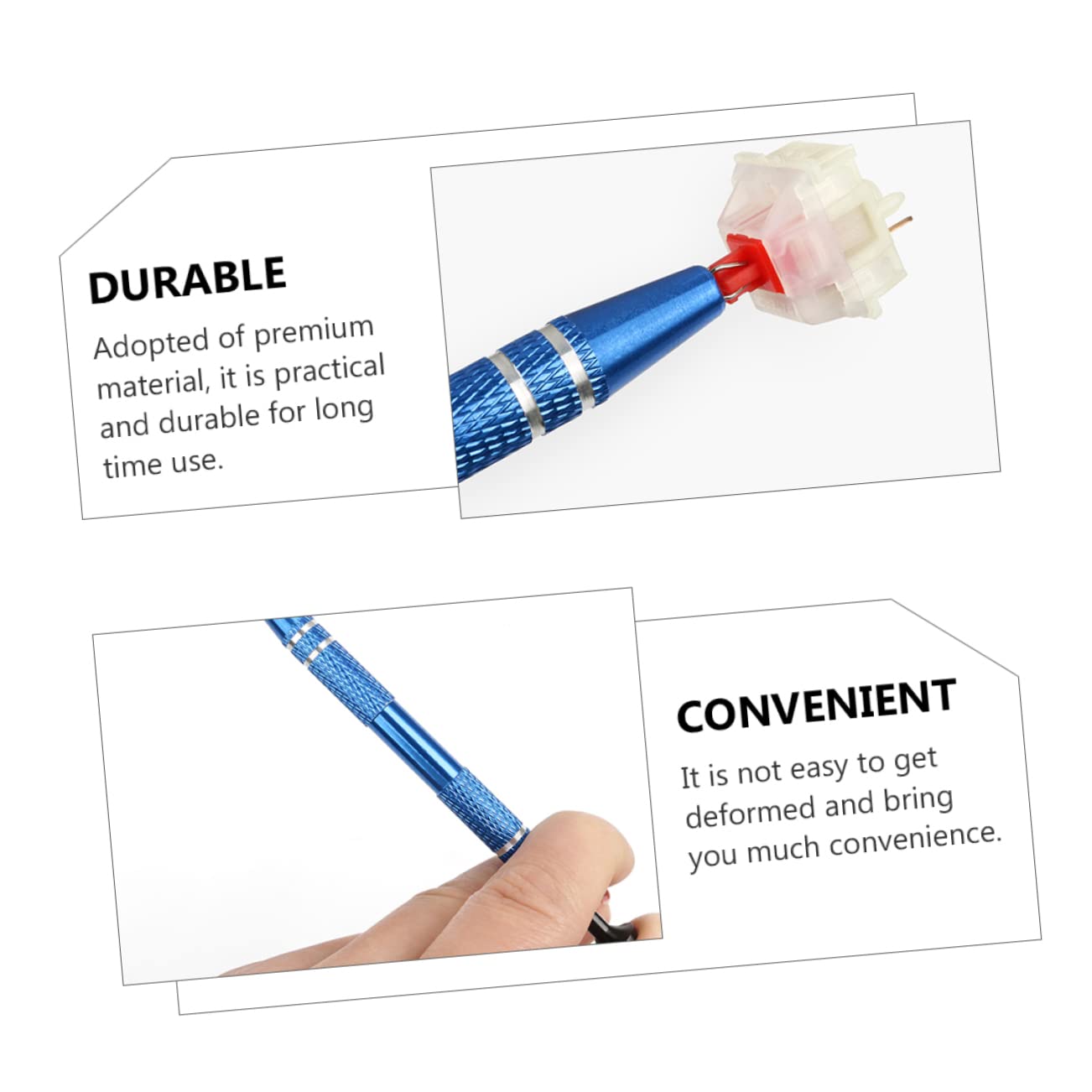 Gadpiparty Keycap Puller Remover Keyboard Lubrication Pen 4pc Set for Mechanical Keyboards