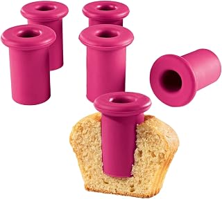 Sxmrmnx Molde para magdalenas, para repostería, para repostería, con núcleo de cupcakes, dispositivo de extracción de émbolo, cortador de hornear, decoración, agujeros de excavación, herramientas