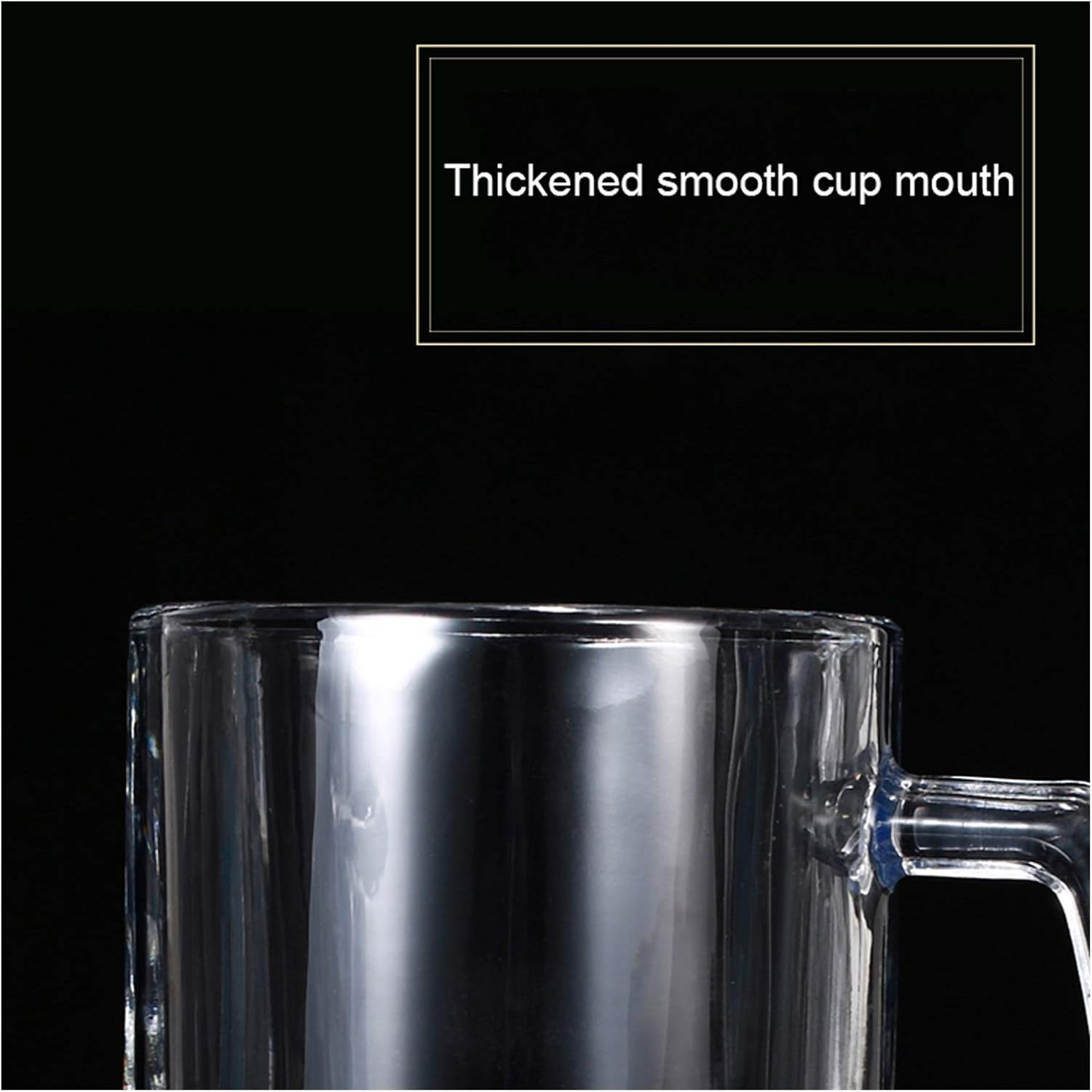 Beer Glasses Classic Beer Glasses Large Capacity Beer Mug with Handle 650ml Classic Glass Beer Tankards Set of 5 The Ideal Beer Cup for Festivals BBQs and Football Games Craft Beer Cups for Bar Pub