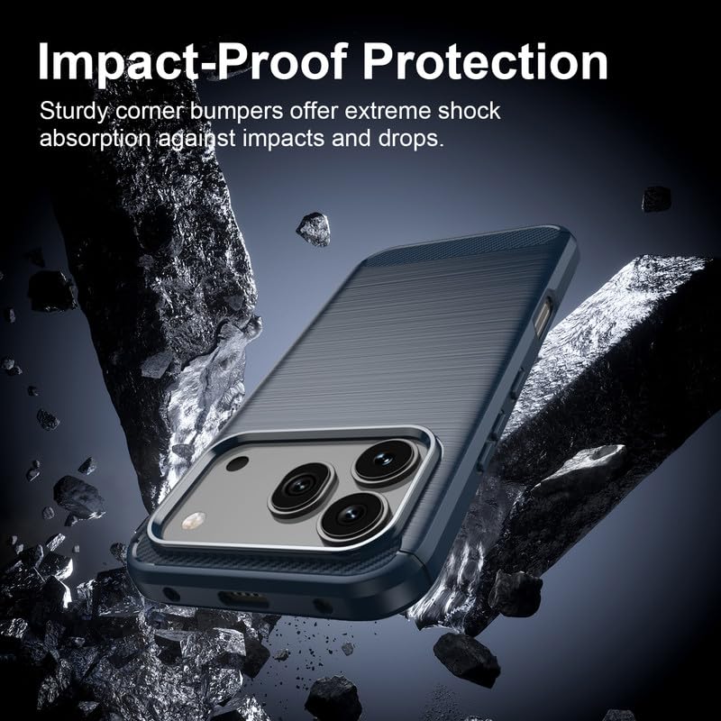 Image of Basic Case for Honor 600 /600 Pro (Carbon Fibre Blue)