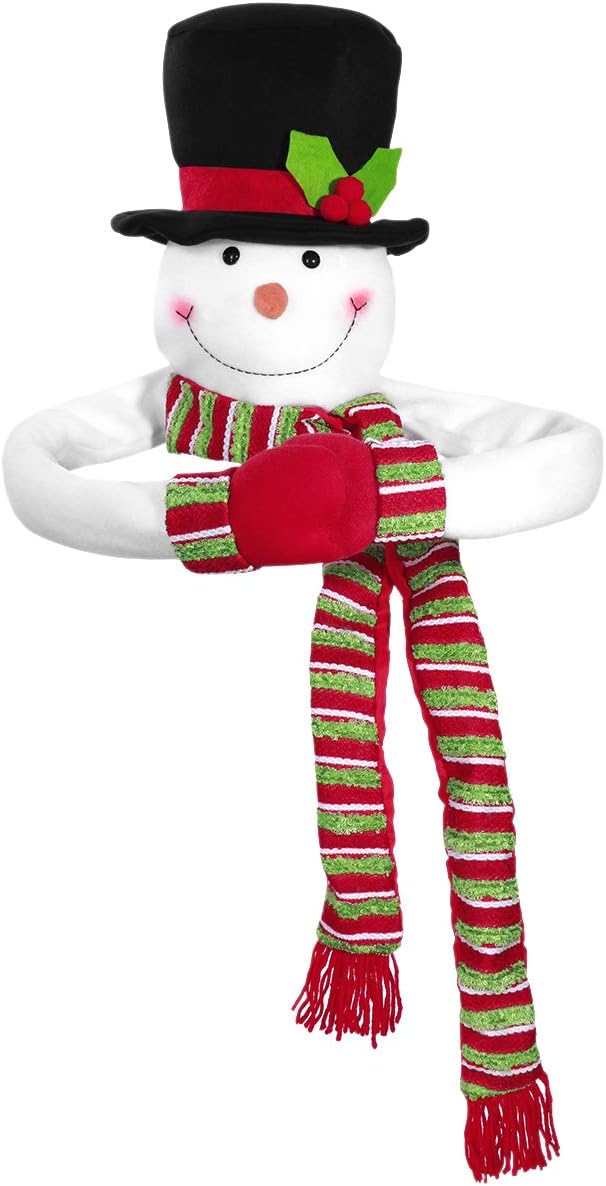 TOYMYTOY Christmas Tree Topper Snowman Top Hugger for Winter Wonderland Party Thanksgiving New Year Xmas Decorations Ornament
