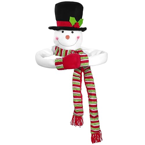 TOYMYTOY Christmas Tree Topper Snowman Top Hugger for Winter Wonderland