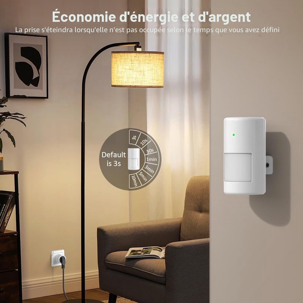 ASOFTY motion detector with adjustable delay settings