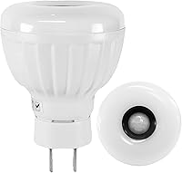 Vista 1 de Sensor de movimiento brillante de 5 W, luz nocturna enchufable, salida de CA, color blanco frío, 6500 K, lámpara LED automática activada por