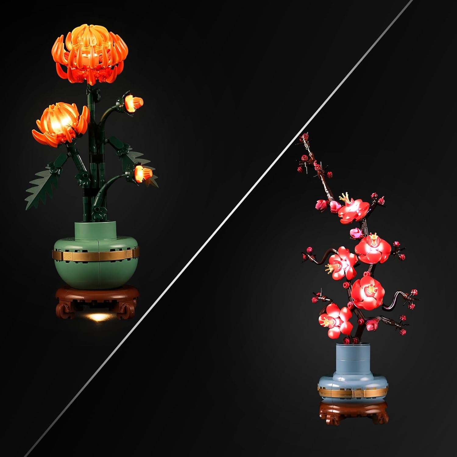 LIGHTAILING Light for Lego-10368 Chrysanthemum & 10369 Plum-Blossom - Led Lighting Kit Compatible with Lego Building Blocks Model - NOT Included The Model Set