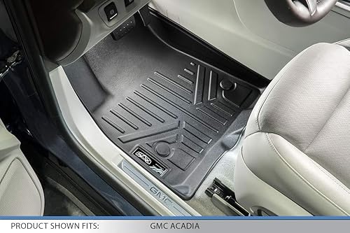 Miniatura 2 de MAXLINER - Juego de tapetes de piso de ajuste personalizado de 3 filas compatibles con Cadillac XT6 2020-2025