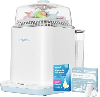 Papablic Breast Milk Alcohol Test Strips and Bottle Washer