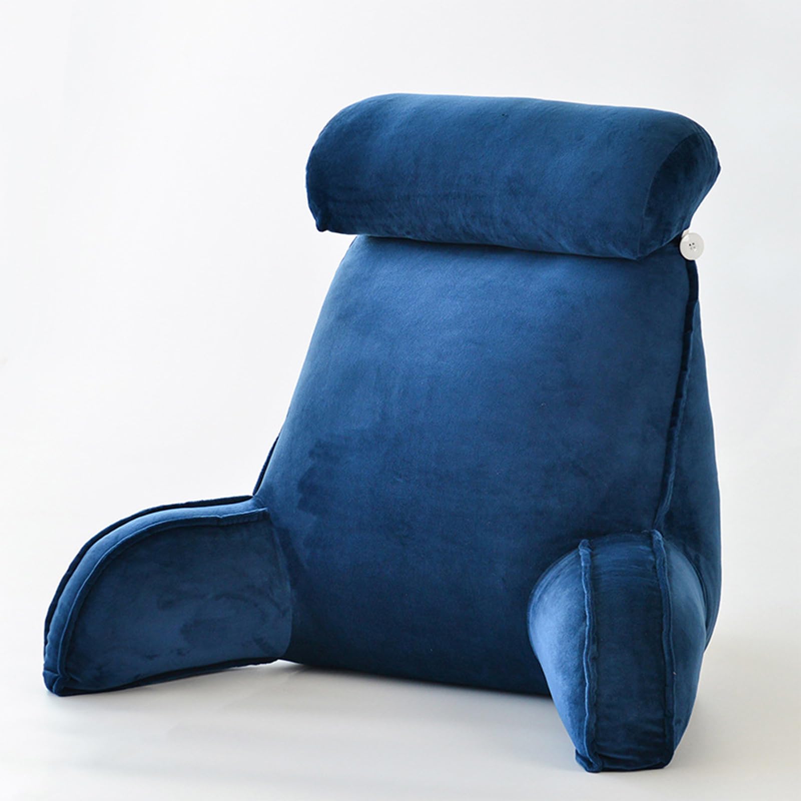 Rmeet Cuscino da Lettura,​Lettura Cuscino di Supporto,Cuscino da Lettura con bracciolo,Perfetto per Supporto della Schiena Mentre Ti Rilassi,Giochi,Leggi o Guardi la TV, Zaffiro, 75x45x55cm