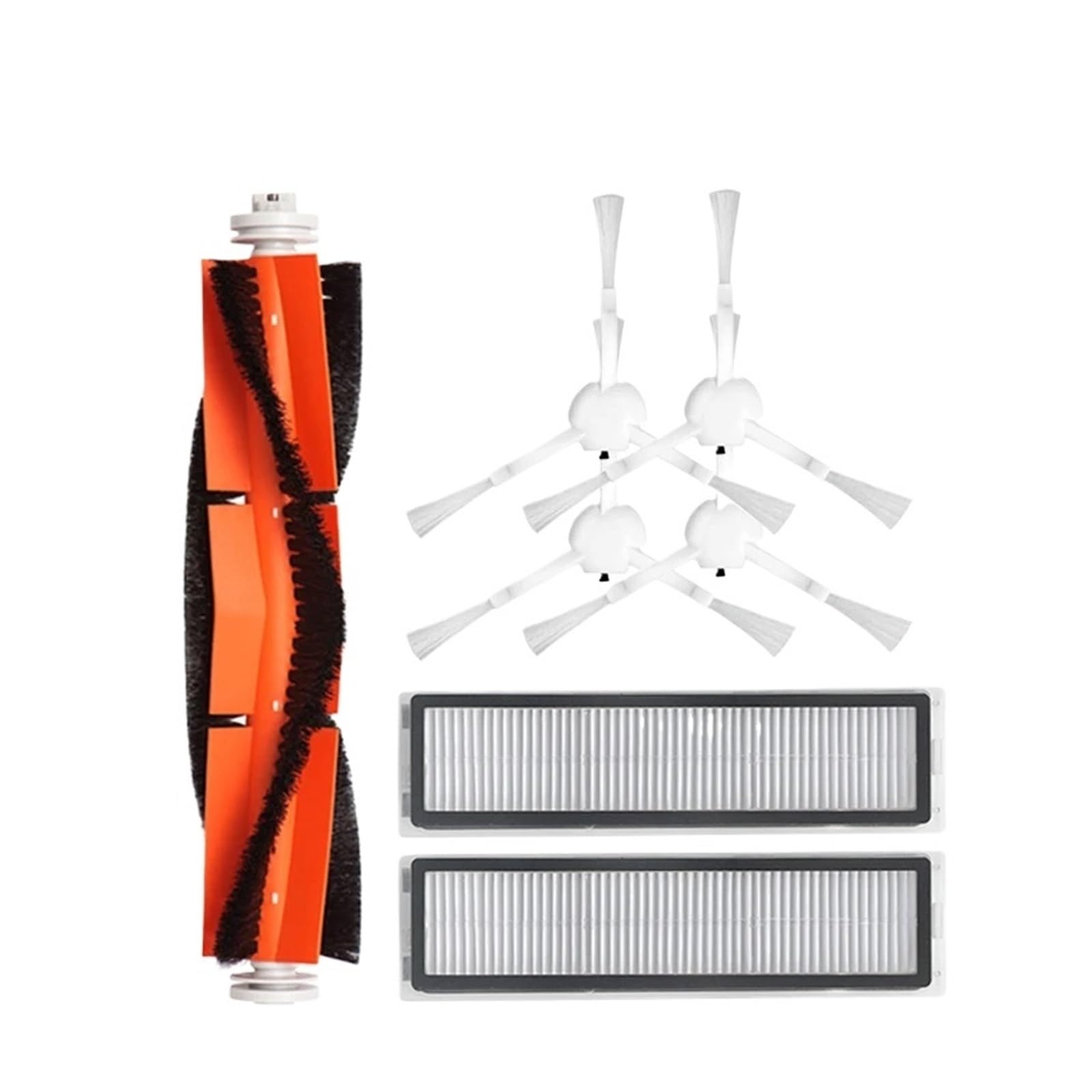 Kicici Compatible With Dreame Bot D9 Accessories D9 Max Robot Vacuum Cleaner HEPA Filter Main Side Brush Mop Cloths Replacement Spare Parts(Orange)
