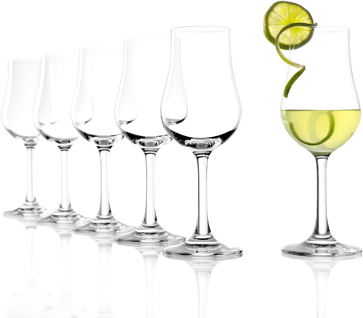 Stölzle Lausitz Set of 6 Brandy Glasses (CLASSIC). Dishwasher Safe Liqueur Glasses (6.25 Fl oz). Durable Bourbon Snifter Glass - Genuine Stölzle Glassware