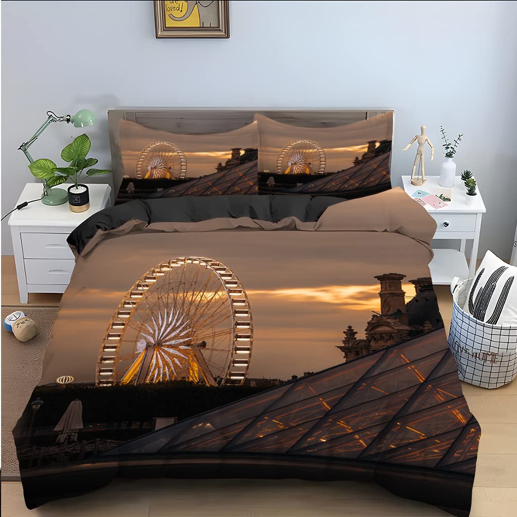 Parure housse de couette 140x200 marron idéale pour transformer la chambre ado