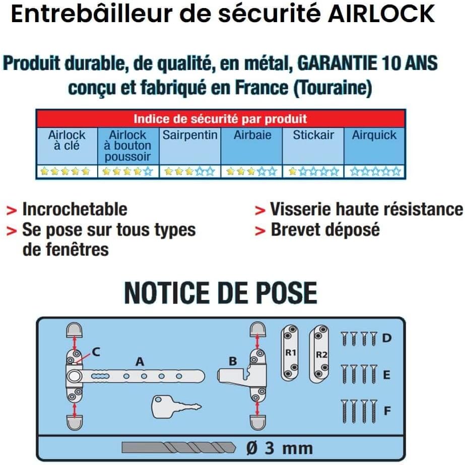L2C Window Key Restrictor - Gold
