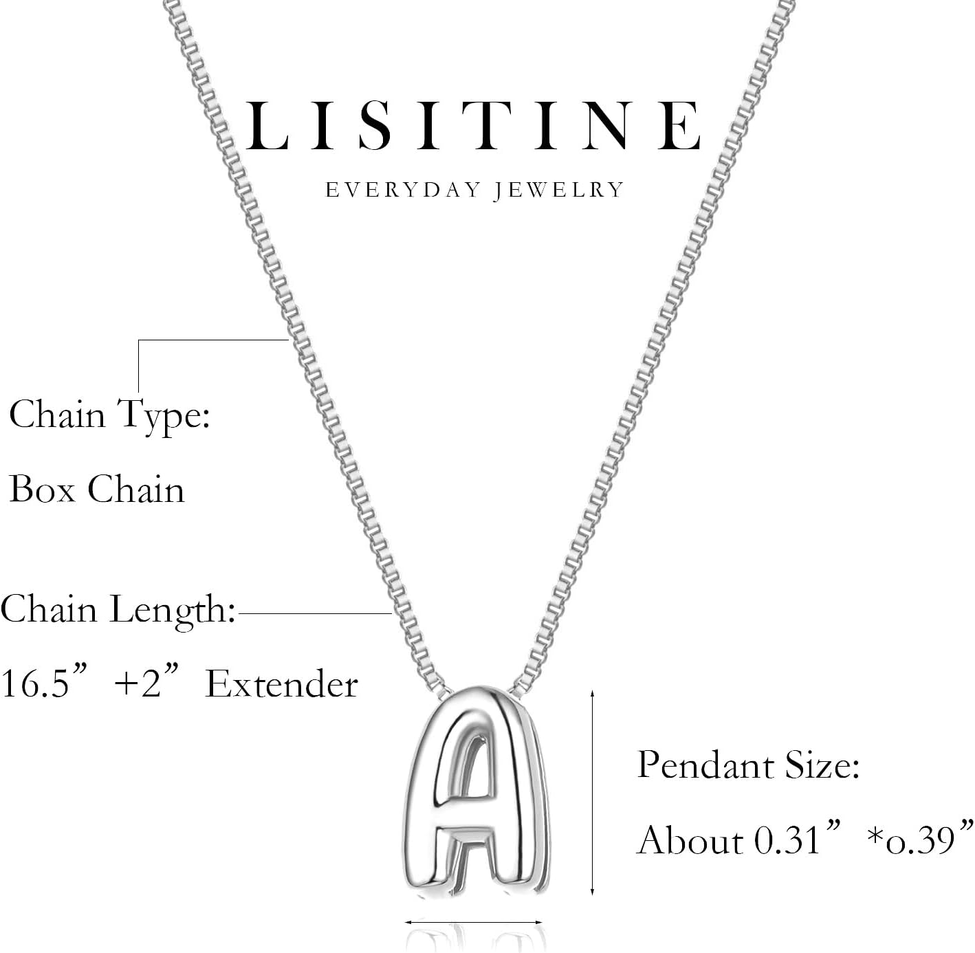 Bubble Initial Necklaces Dainty Letter Necklace Cute Name Choker Necklaces for Women Trendy Personalized Pendant Jewelry Gift for Women - Image 5