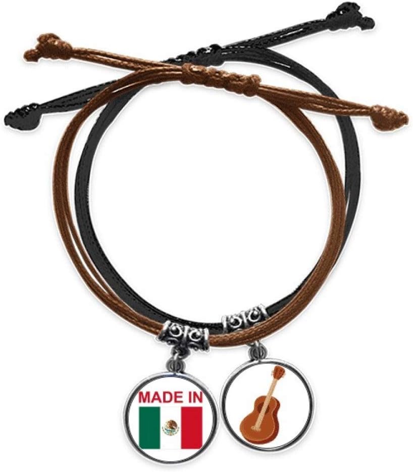 Bestchong Made in Mexico Country Love Bracelet Rope Hand Chain Leather Guitar Wristband