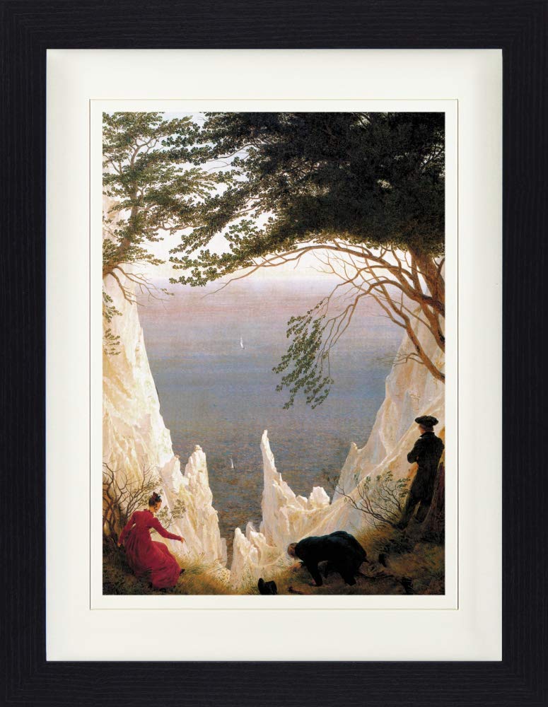 1art1 Caspar David Friedrich Poster Viandante sul Mare di Nebbia, 1818 Stampa d'Arte 91x30 cm