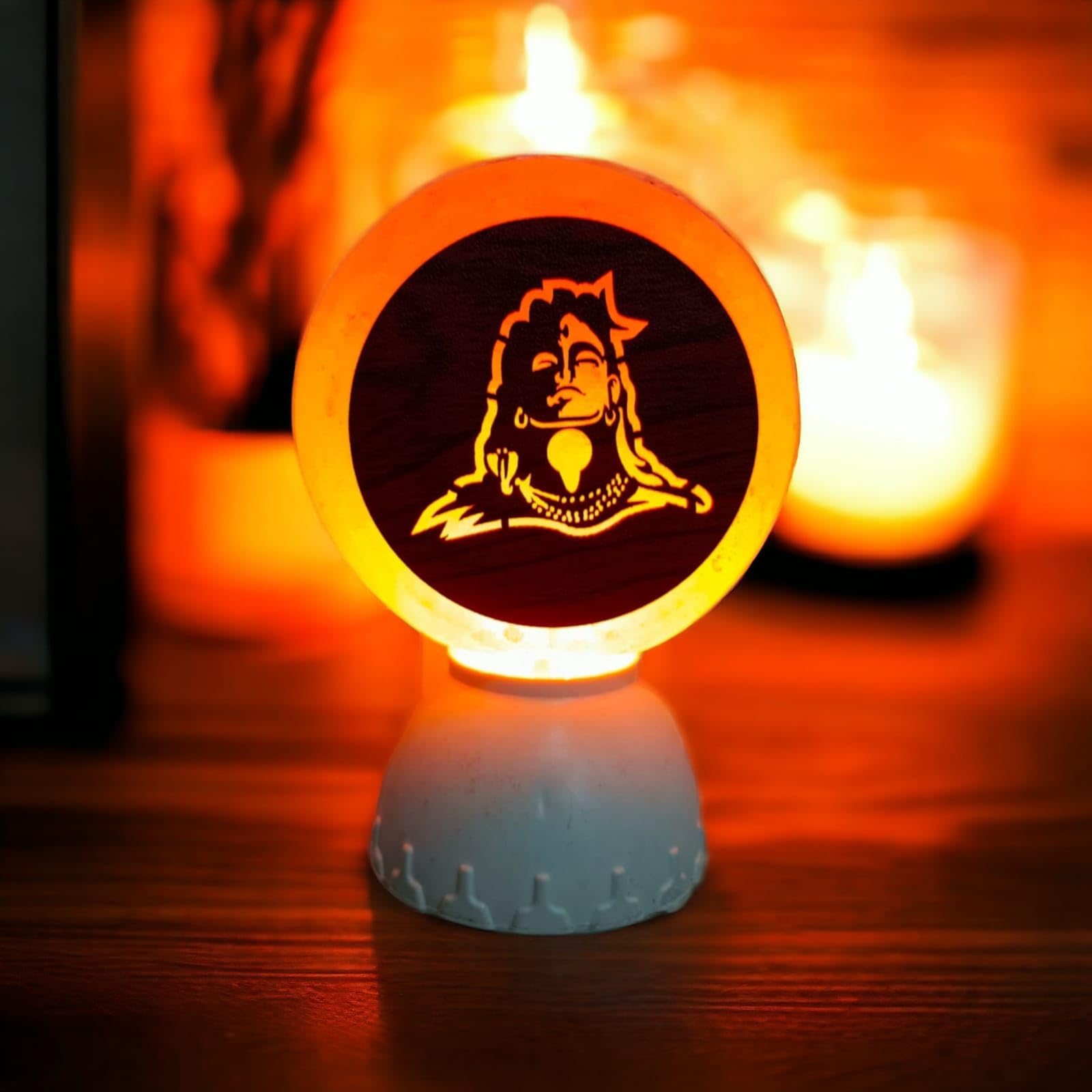 Shiva Himalayan Rock Salt Crafted Pluggy Lamp for Positive Energy,Ideal for Home Decor-image-19