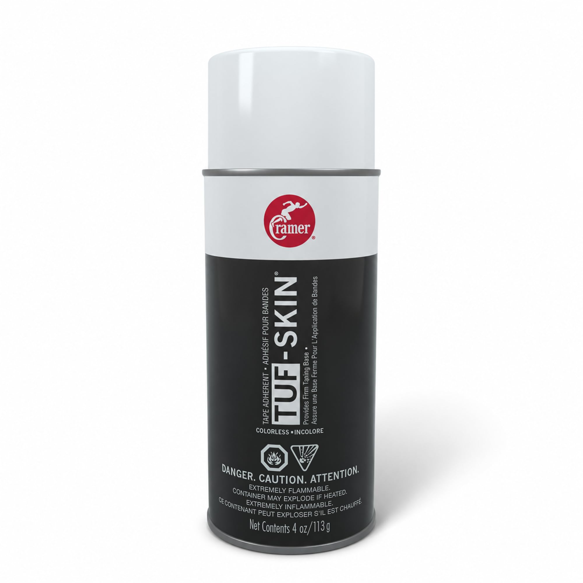 Cramer Tuf-Skin Pre Tape Spray, Firm Adhesive Base to Secure Gymnasts Clothing, Underwrap &amp; Kinesiology Tapes, Long Lasting Hold, Prevents Blisters, Athletic Training Supplies, Colorless