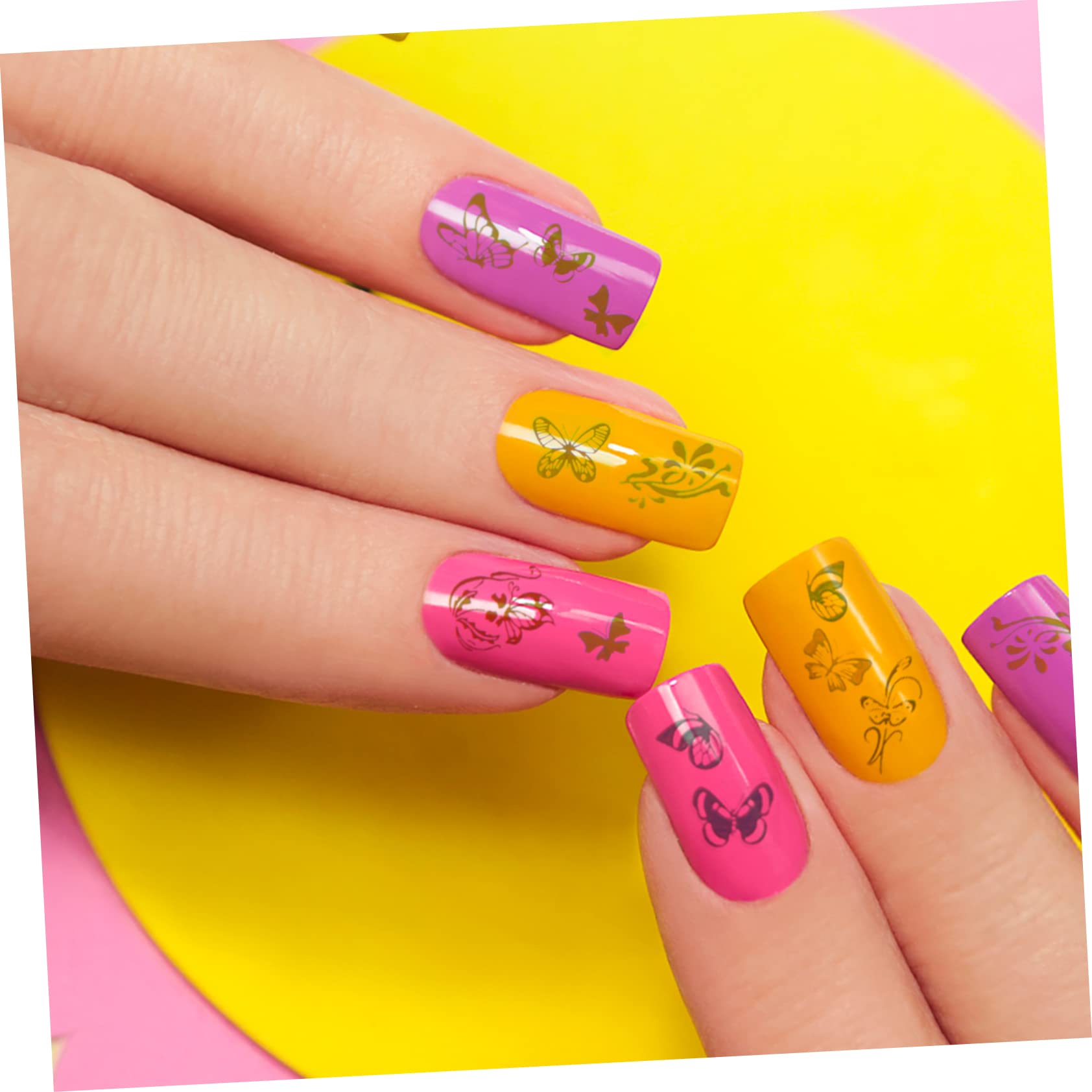 Beavorty 36hojas Pegatinas De Uñas De y Plata De Calcomanías Para Decoración De Nail Art Para Uñas Acrílicas Gel y