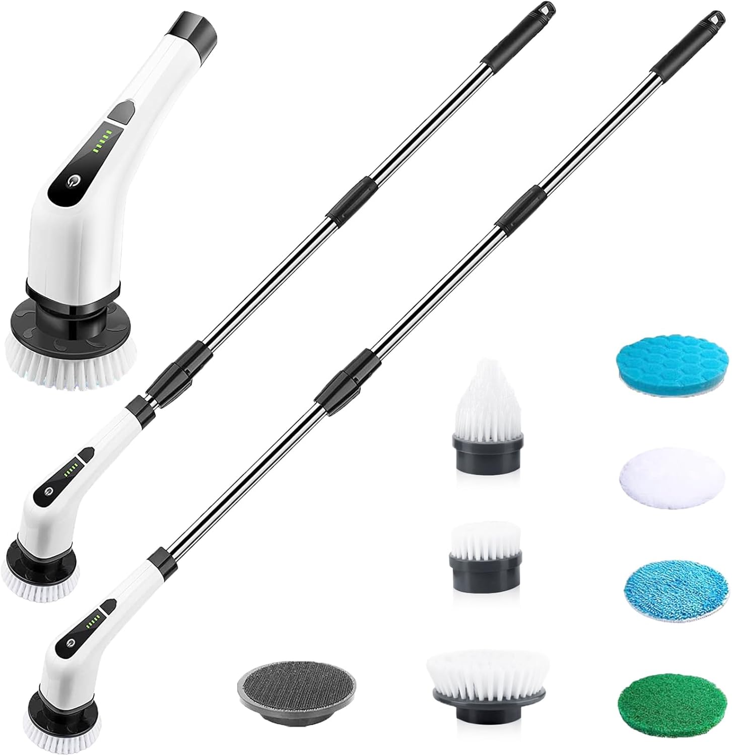 Amazon.com: Electric Spin Scrubber, 54 Inch Cordless Cleaning Brush ...