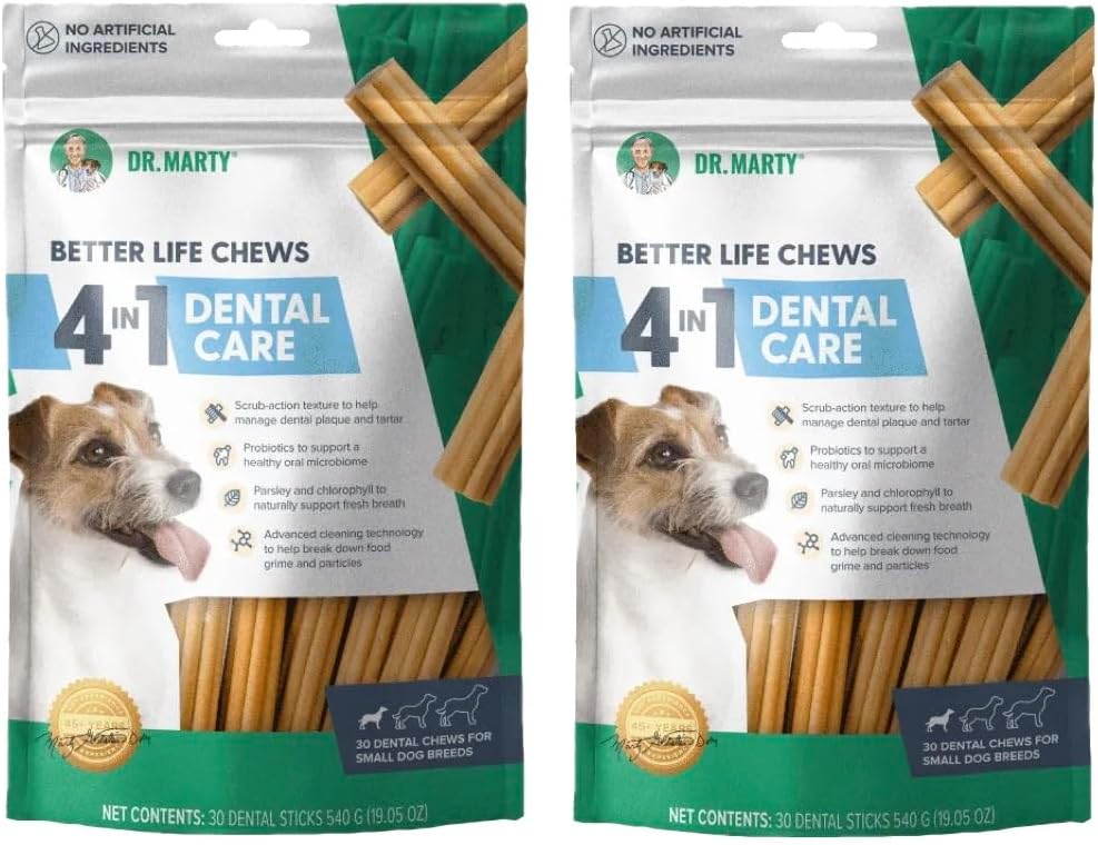 Dr. Marty Better Life Chews Dental Care 19.05 oz - Dental Chews Small Dogs (Pack of 2)