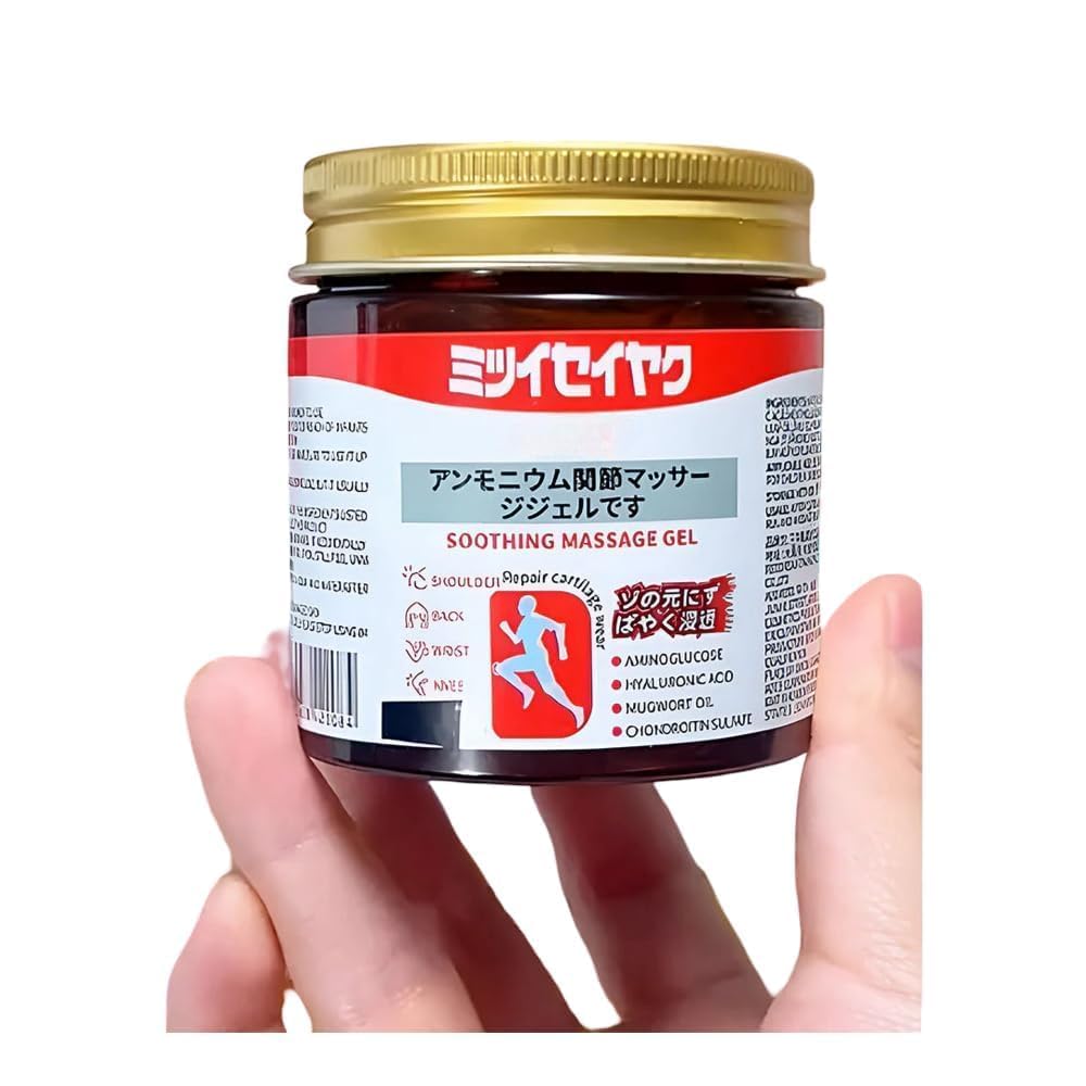 Japanese Formula Soothing Massage Gel for Joint & Muscle Pain Relief – Arnica, Mugwort, Hyaluronic Acid – Back, Neck, Knee & Leg Massage Balm – 100% Herbal Fast Absorption Formula – 100g-image-47
