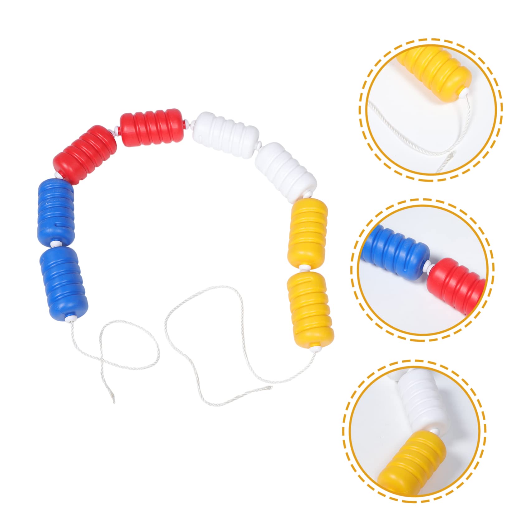 Ligne de Flotteurs Piscine en Plastique pour Séparation de Zones Dangereuses Flotteur Piscine Spiralé Facile à Saisir Ligne Flottante