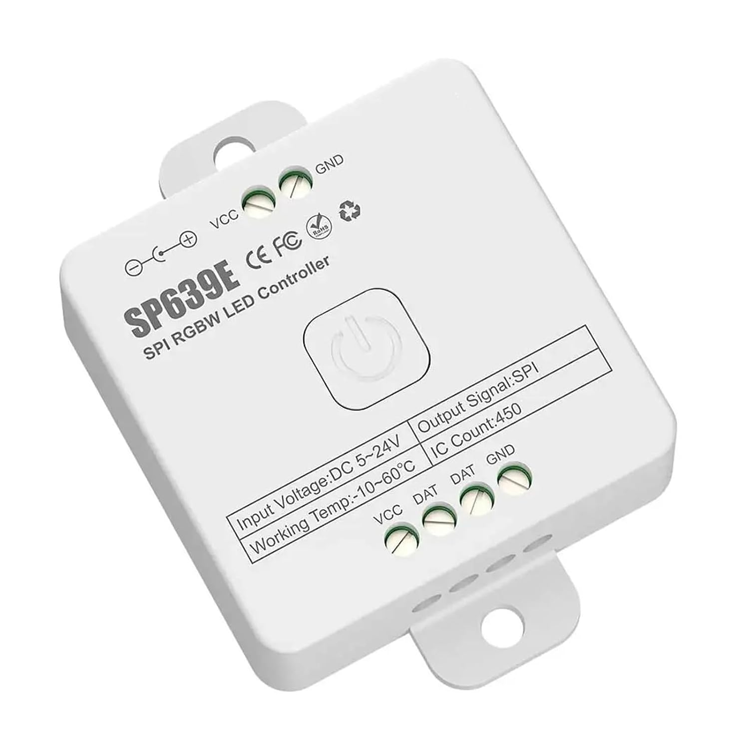 SP639E SPI Four-Channel RGBW Colorful LED Controller DC5-24V(WM-RC3)