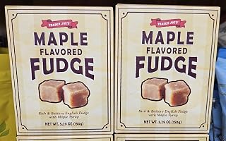 Trader Joe Maple Flavored Fudge 5.29oz 150g (Two Boxes)
