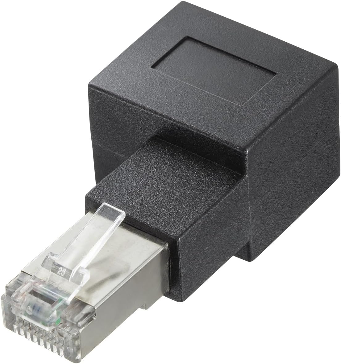 Sanwa Supply ADT-RJ6A-LR RJ-45L Type Conversion Adapter (Right, Category 6A STP)
