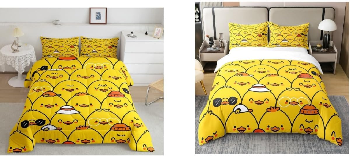 Erosebridal Full 100% Cotton Duvet Cover + Comforter