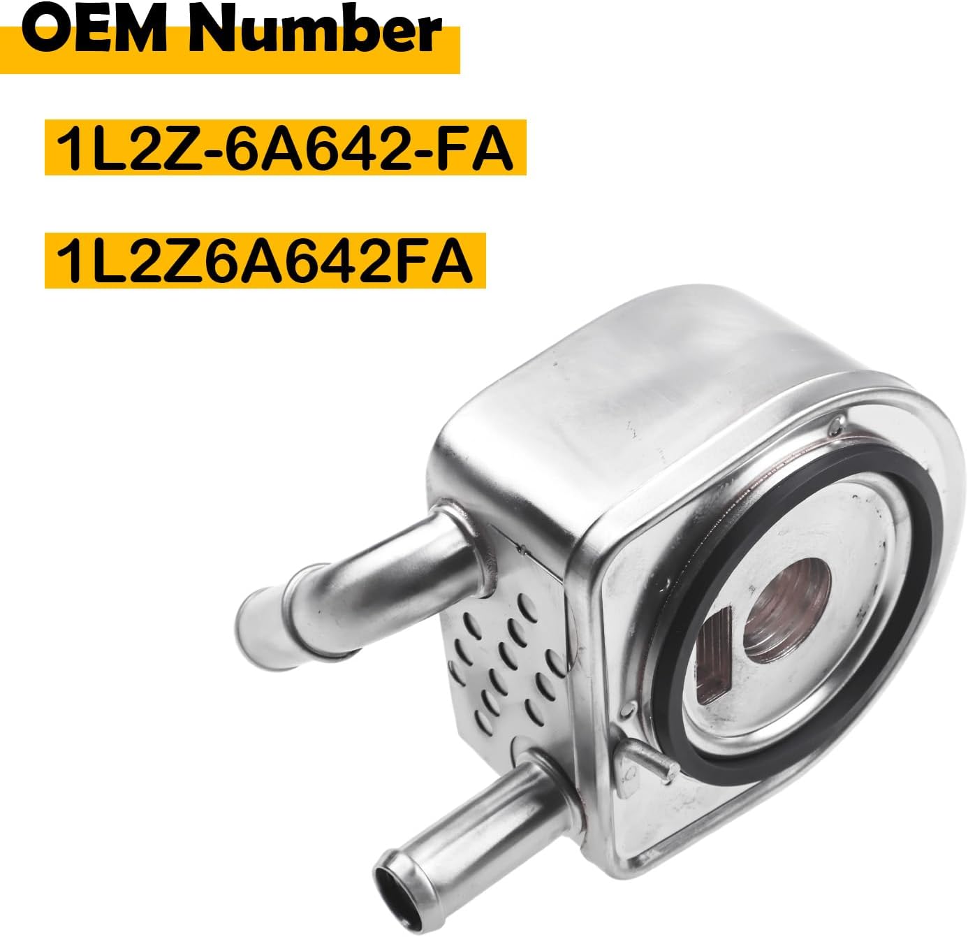 1L2Z-6A642-FA Oil Cooler Compatible with Ford Explorer 2002-2010, Explorer Sport Trac 2007-2010, Mercury Mountaineer 2002-2010, Replace 1L2Z6A642FA