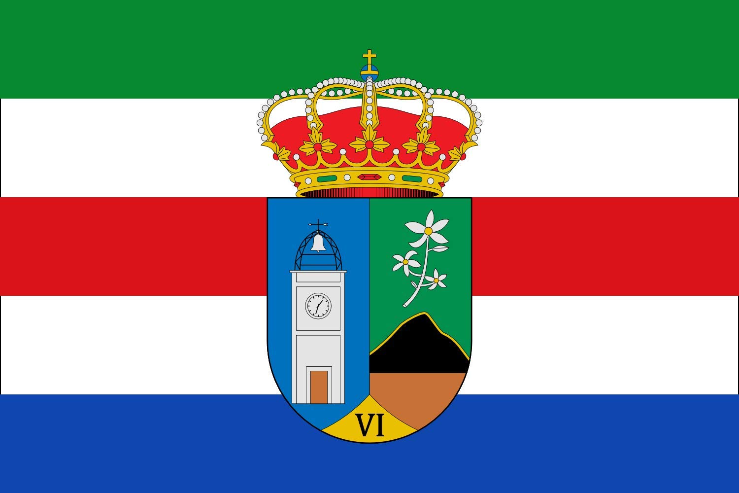 Drapeau Large Alsodux Almería pavillon extérieur pour fêtes locales